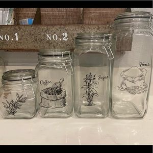 Glass Canister Set